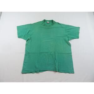 Fruit of the Loom T-Shirt, Plain Blank, Green, Sz 2XL 1990s